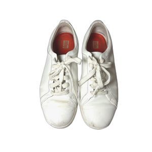 FitFlop Rally White Leather Classic Sneaker (size 9)